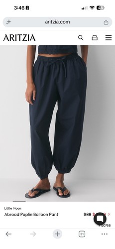 Aritzia navy blue balloon - aritzia,